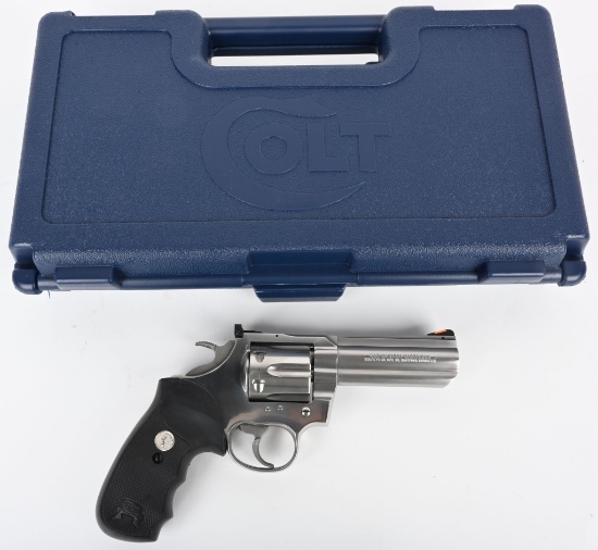 BOXED STAINLESS COLT KING COBRA REVOLVER
