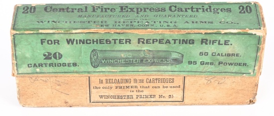 FULL BOX (20) WINCHESTER 50 EXPRESS CARTRIDGES
