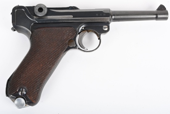 MAUSER S/42 CODE 1936 P-08 LUGER 9MM PISTOL