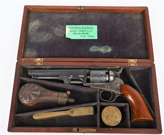 CASED COLT 1849 POCKET MODEL REVOLVER