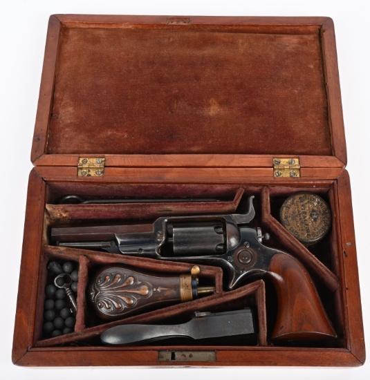 FACTORY CASED COLT 1855 ROOT REVOLVER