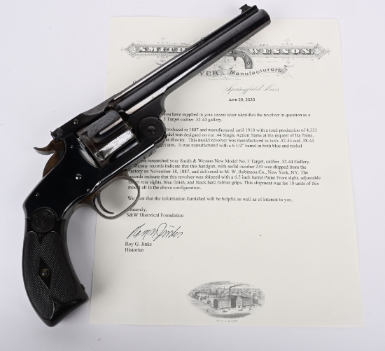 SUPERB SMITH & WESSON 32-44 MODEL 3 TARGET