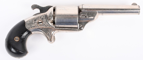ENGRAVED MOORES PAT. FA FRONT LOADING REVOLVER