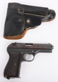 WW2 CZ MODEL 27 7.65 PISTOL W/ HOLSTER