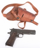 WW2 ITHACA 1911-A1 PISTOL MFG 1945