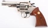 NICKEL COLT TROOPER MK III DOUBLE ACTION REVOLVER