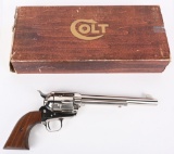 FINE NICKEL COLT SAA REVOLVER