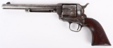 FINE ETCHED PANEL COLT SAA FRONTIER REVOLVER 1881