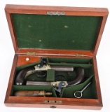 CASED LONDON PAIR OF REILLY MUFF PISTOLS