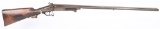 VERY ORNATE ANTIQUE F.V. DREYSE HAMMER DOUBLE GUN
