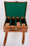 OAK & LEATHER SHOTGUN AMMUNITION TRAVEL TRUNK