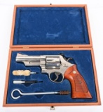 CASED NICKEL S & W MODEL 29-2 REVOLVER