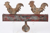 19th CENTURY CHICKEN BULLS EYE STEEL TARGET