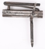 RARE S. COON 1857 PERCUSSION BURGLER GUN