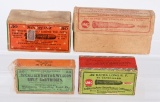 LOT (4) COLLECTIBLE FULL 2-PIECE BOXES AMMO