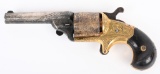 FACTORY GOLD 1/2 PLATE ENGRAVED MOORE'S REVOLVER