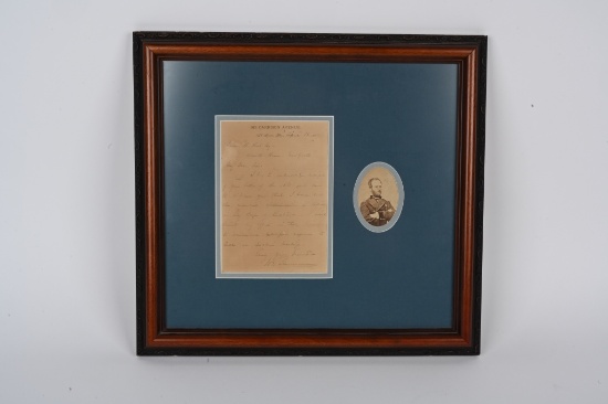 CIVIL WAR GENL WILLIAM T. SHERMAN ALS LETTER & CDV