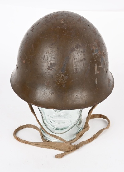 WWII IJN TYPE 90 COMBAT HELMET WITH LINER WW2 NAVY