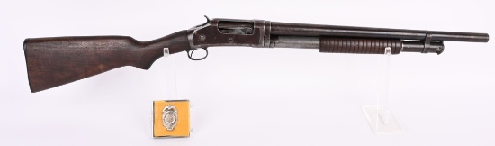 WINCHESTER 97 RIOT W/ LA .PRISON BADGE
