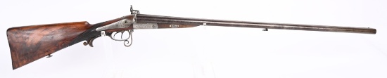 ANTIQUE L.GLOSSNER DOUBLE PINFIRE SHOTGUN