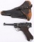 WW1 ERFURT 1918 P-08 LUGER COMPLETE RIG