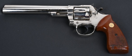 RARE NICKEL 8" COLT TROOPER .22 REVOLVER