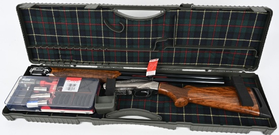 CASED BENILLI MODEL 828U OVER UNDER SHOTGUN