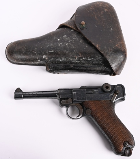 DWM MODEL P-08 9MM LUGER WITH HOLSTER