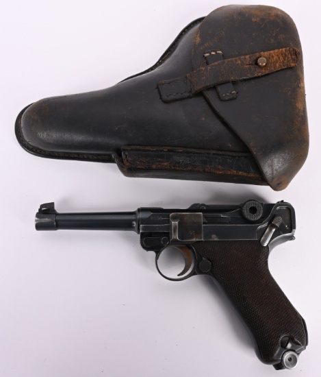 WW1 DWM 1917 P-08 LUGER PISTOL WITH HOLSTER.