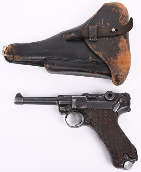 WW1 ERFURT 1918 P-08 LUGER COMPLETE RIG
