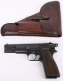 CAPTURED GERMAN HIGH POWER PISTOL WITH HOLSTER