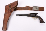 REMINGTON 1861 NAVY REVOLVER WITH HOLSTER - BELT