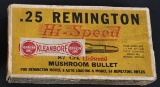 REMINGTON UMC .25 HI-SPEED FULL YELLOW AMMO BOX