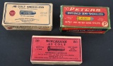 LOT (3) EARLY FULL BOXES .45 COLT AMMO