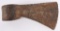 EARLY 19TH CENTURY HAND FORGED BOG IRON AXE HEAD
