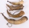 LOT OF (4) 19TH CENTURY POWDER HORNS