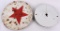 PAIR OF 19TH CENTURY SHOOTING GALLERY METAL TARGET