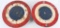 PAIR OF 19TH CENTURY SHOOTING GALLERY METAL TARGET