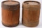 PAIR OF ANTIQUE 25LB WOODEN POWDER KEGS