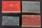 FOUR BOXES BALLARD RIFLE AMMO