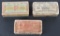 (3) FULL 2-PC BOXES 38 S&W AND .38 COLT AUTOMATIC