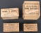 LOT (4) BOXES .257 ROBERTS, .22 HORNET, 45 GATLING