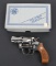 BOXED NICKEL S & W MODEL 30-1 REVOLVER