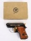 ITALIAN BERETTA MODEL 950 EL .25 ACP PISTOL