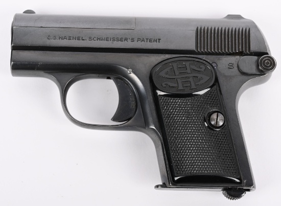 C.G. HAENEL MODEL 1 SCHMEISSER'S PATENT .25 PISTOL