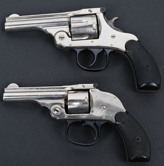 PAIR OF H&R TOPBREAK REVOLVERS IN BOXES