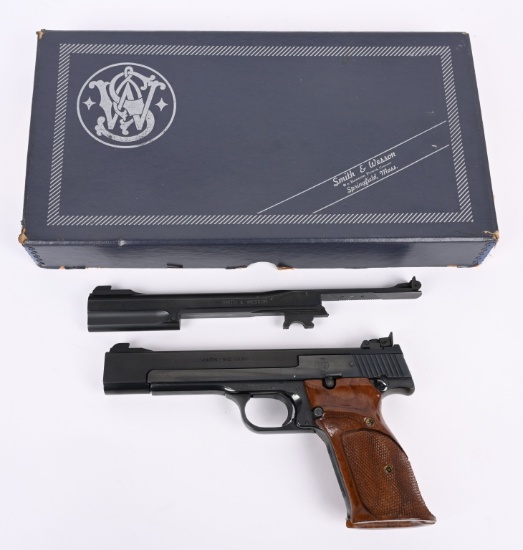 SMITH & WESSON MODEL 41 .22 W/BOX & SPARE BBL
