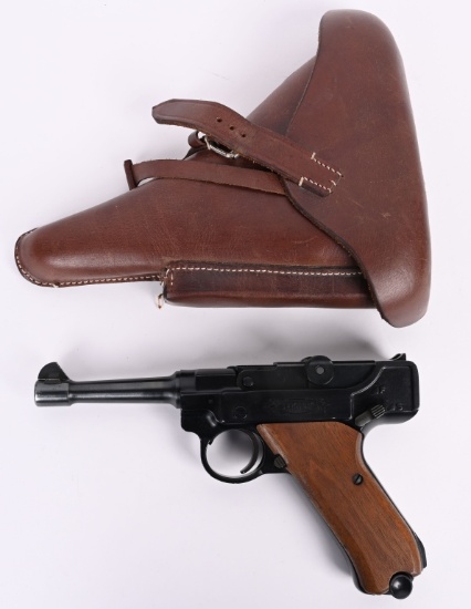 STOEGER .22 LONG RIFLE LUGER PISTOL WITH HOLSTER
