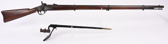 COLT MODEL 1861 SPL, MUSKET DATED 1862 W/ BAYONET