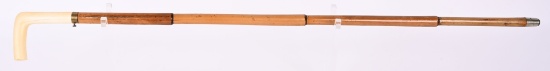 ANTIQUE SLIDING BREECH CANE GUN